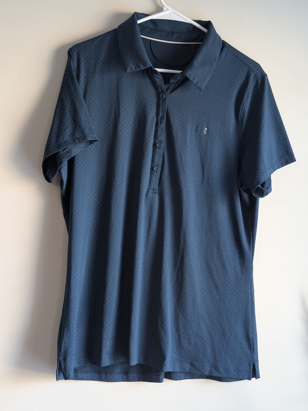 Under Armour Navy Microdot Polo